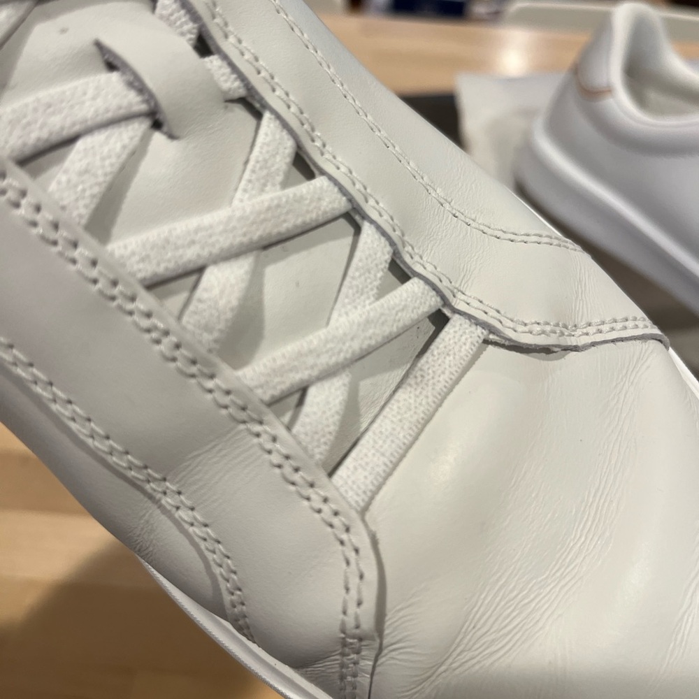 SLIP-ON. Worn once! Cole Haan White Slip-On Sneakers. Original box! - Picture 13 of 14